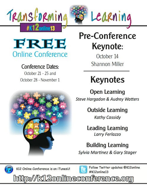 2013 K-12 Online Conference Flyer